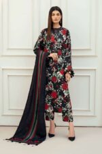 Libaas by Zimal 3PC – Digital Printed Lawn Shirt & Trouser with Monar Dupatta – LBZLP-9777