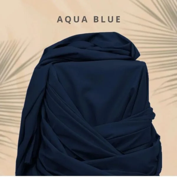 Libaas by Zimal - Unstitched Men's Premium Wash & Wear Full Suit - Aqua Blue - LBZWW2977